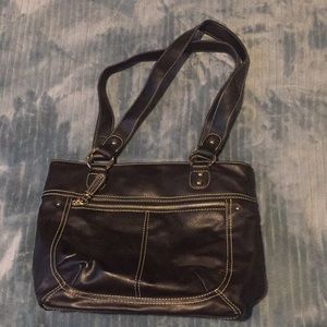 Black — 10 x 9 leather purse